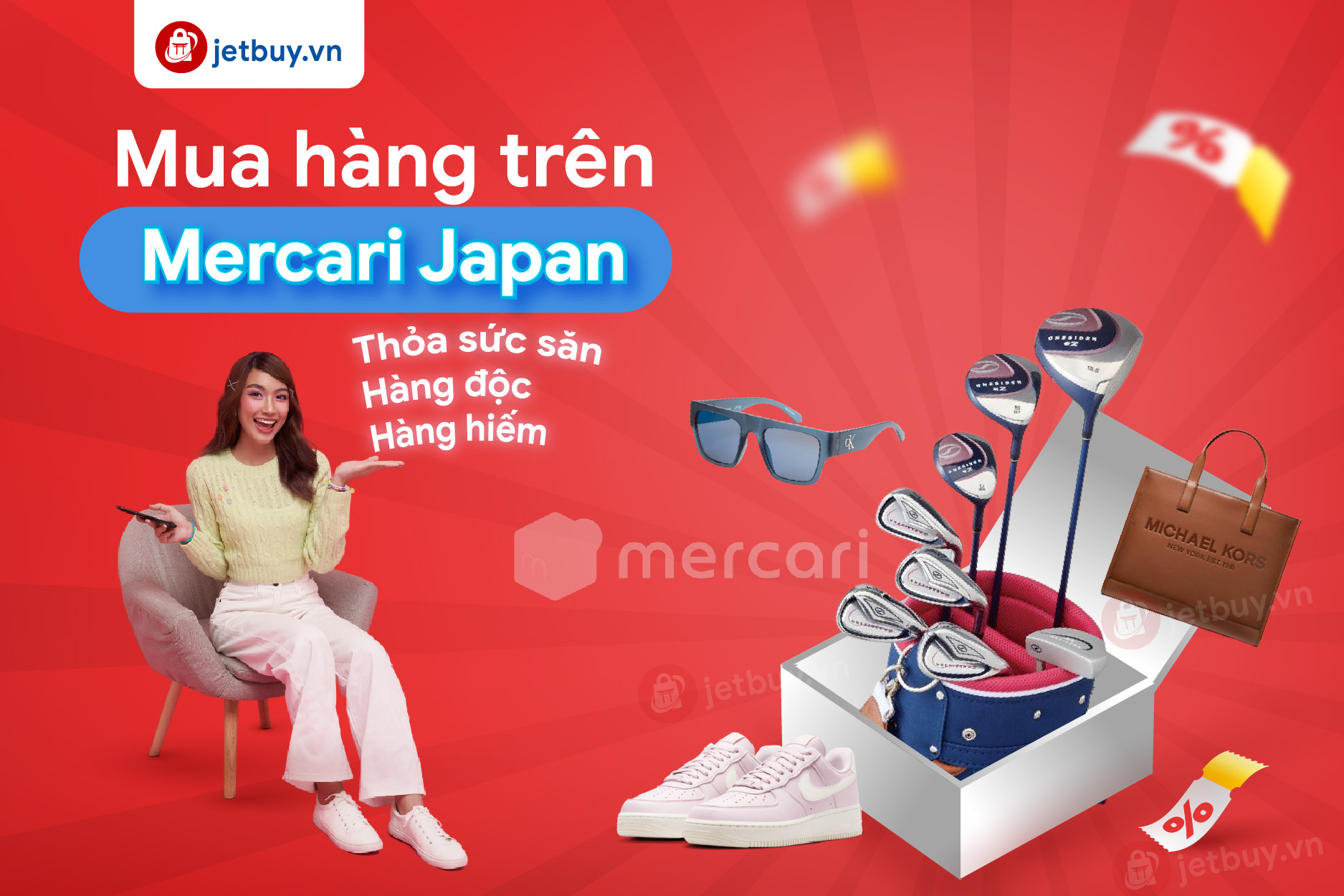 Cách mua hàng trên Mercari Nhật về Việt Nam cùng Jetbuy